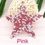 Custom Height 6cm Star Shiny Crystal Patch Sparkle Rhinestone Hat Iron On Star Patches