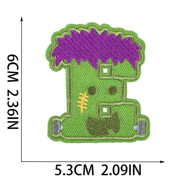 Fashion Height 6cm Iron On Halloween Embroidery Letter Patches