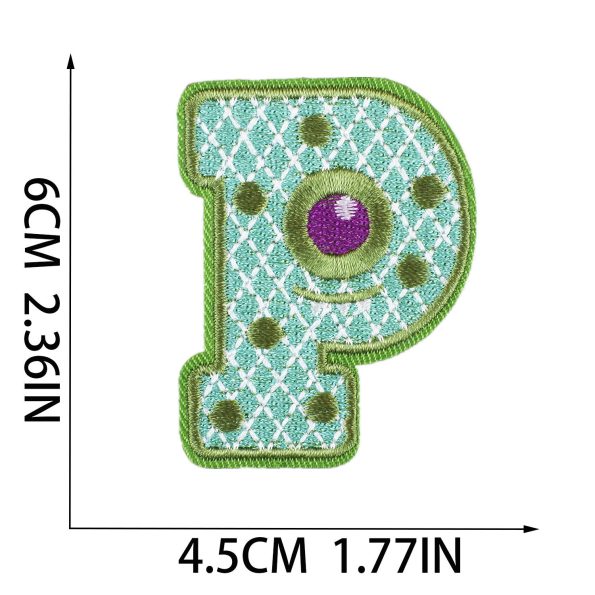 Fashion Height 6cm Iron On Halloween Embroidery Letter Patches