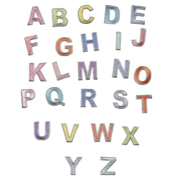 Free Sample Height 3cm Embroidery Letters Iron On Letter Patches For Hat