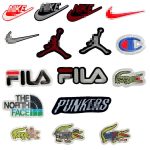 Fashion brand embroidered cloth patches logo nike & Jordan