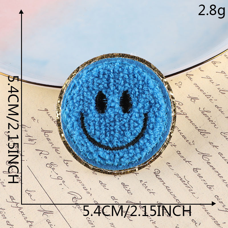 Golden Glitter Smiley Patch Amazon Best Selling