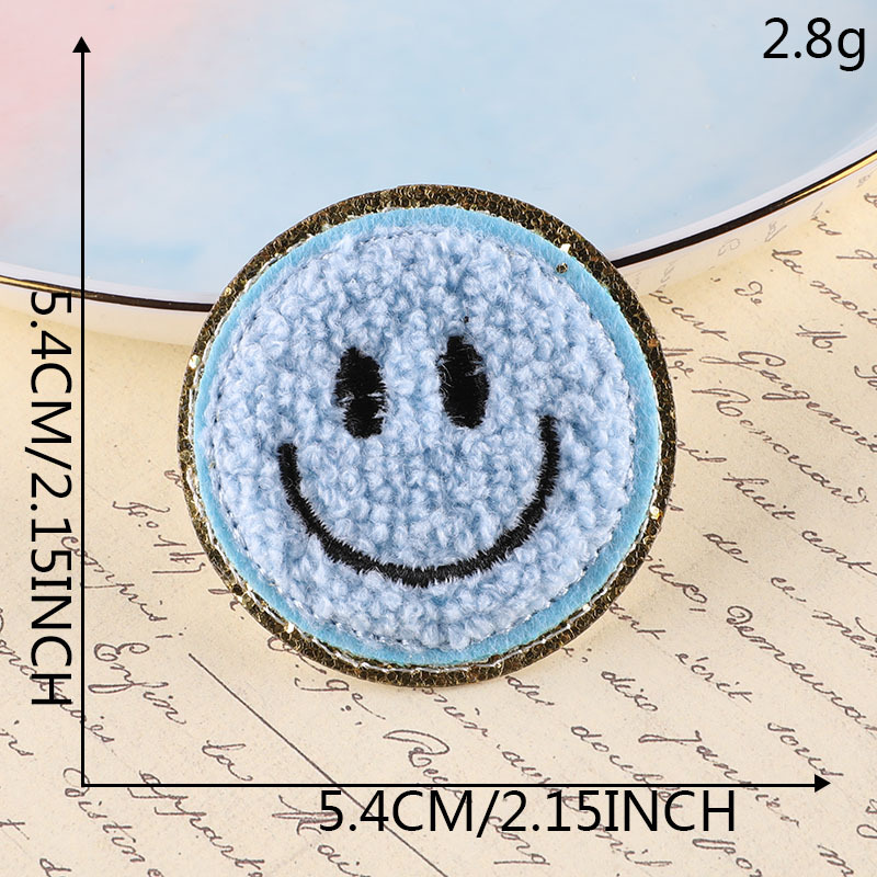 Golden Glitter Smiley Patch Amazon Best Selling