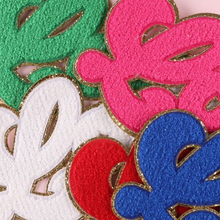 Chenille LOVE Patches 5 Colors In Stock