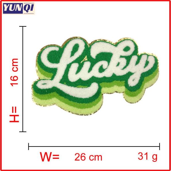 Lucky Sweatshirts Chenille Patches Unisex Tees St Patricks Chenille Patch T-Shirts