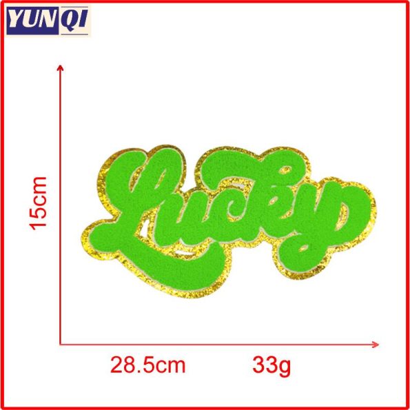 Lucky Sweatshirts Chenille Patches Unisex Tees St Patricks Chenille Patch T-Shirts