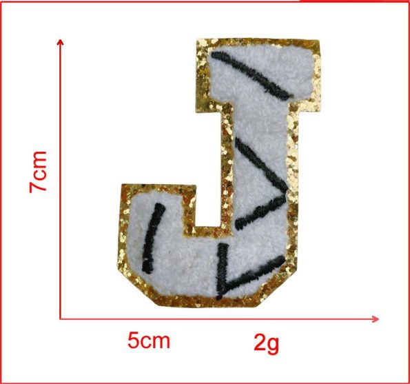 7cm spot volleyball letter patch