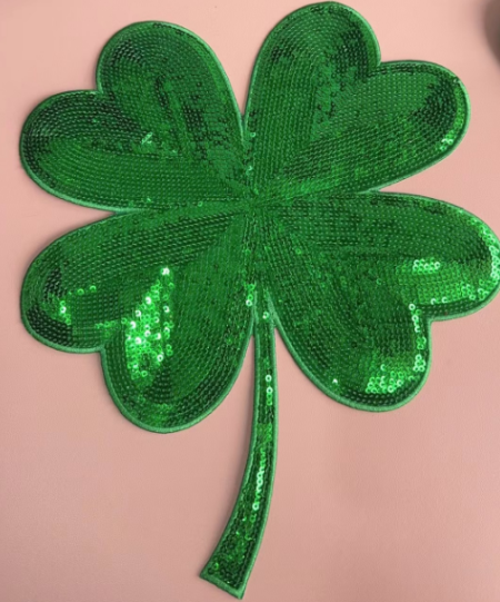 Lucky Clover Sequin Patch