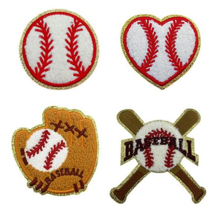 Goods Baseball Softball Volleyball Basketball Football Chenille Patches Ironing Patches