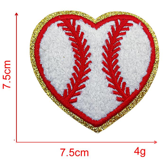 Goods Baseball Softball Volleyball Basketball Football Chenille Patches Ironing Patches 