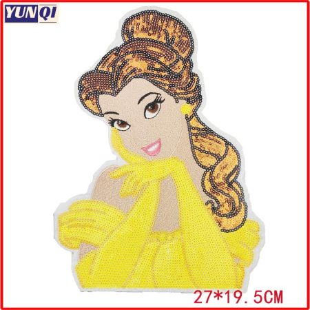 Disney Princess Snow White Elsa Mermaid Sequin Patch