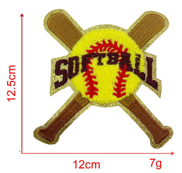 Goods Baseball Softball Volleyball Basketball Football Chenille Patches Ironing Patches 