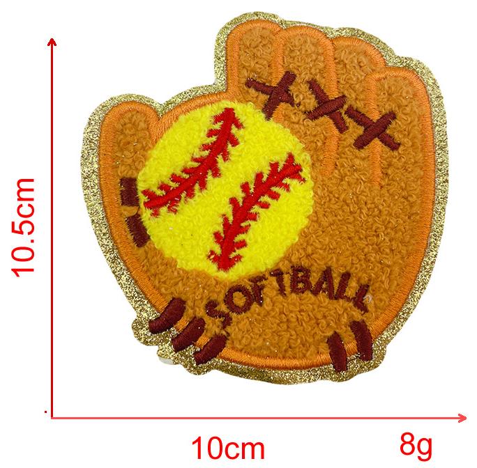 Goods Baseball Softball Volleyball Basketball Football Chenille Patches Ironing Patches 