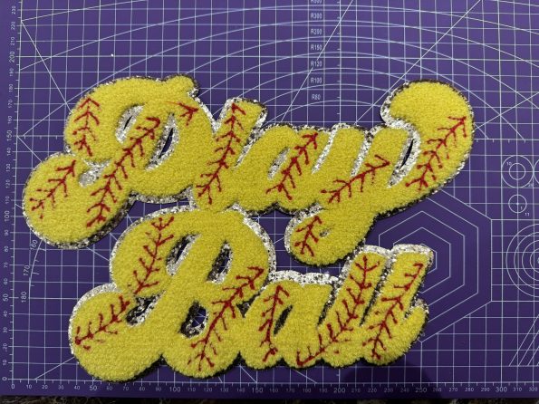 Play Ball Chenille Patch