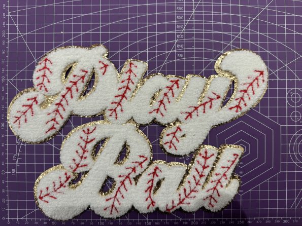 Play Ball Chenille Patch