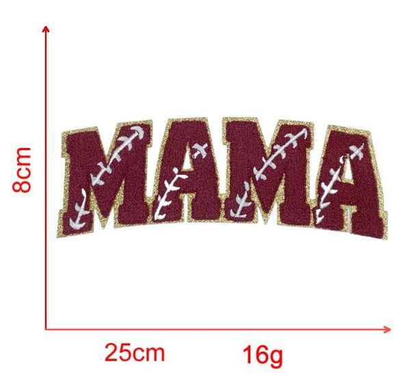 Baseball MAMA Patch