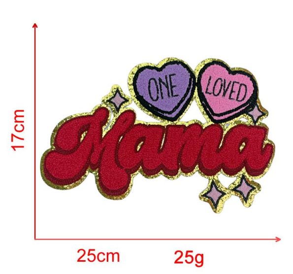 Softball Baseball MAMA Trio Chenille Patch