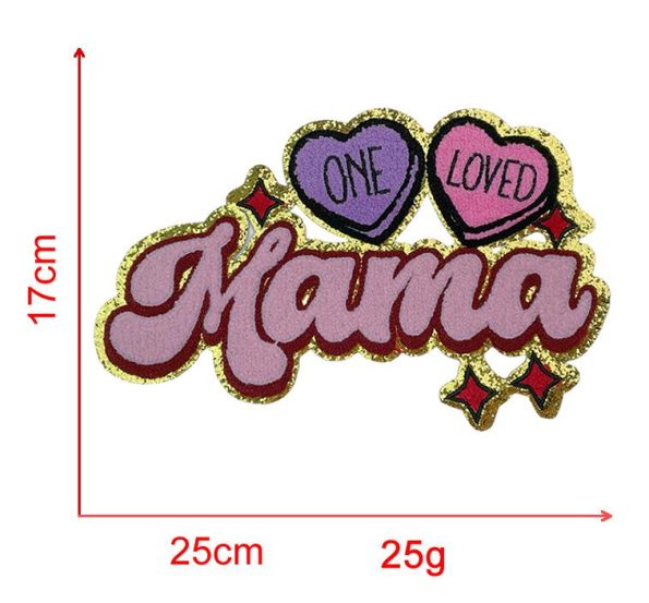 Softball Baseball MAMA Trio Chenille Patch