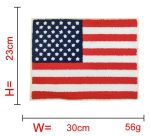 American flag chenille sequins diamonds design