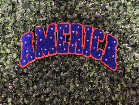 America Chenille Iron on Patch