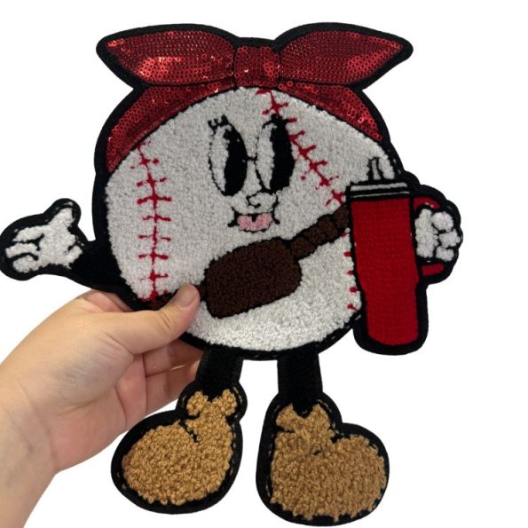 Softball&Baseball Chenille Patch