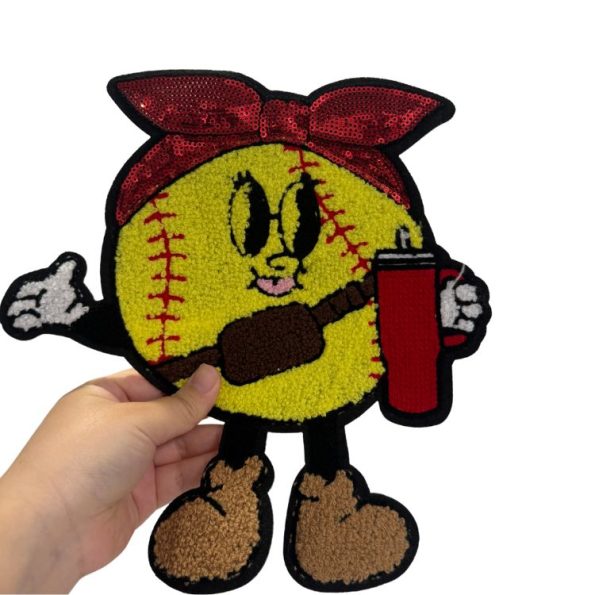 Softball&Baseball Chenille Patch