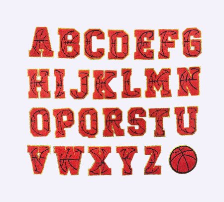 Basketball Letter Patch