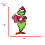 Grinch chenille Patch-01