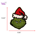 Grinch chenille Patch-01