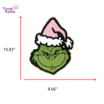 Grinch chenille Patch-01