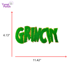 Grinch chenille Patch-01