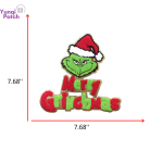 Grinch chenille Patch-01