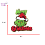 Grinch chenille Patch-01