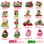 Grinch chenille Patch-01